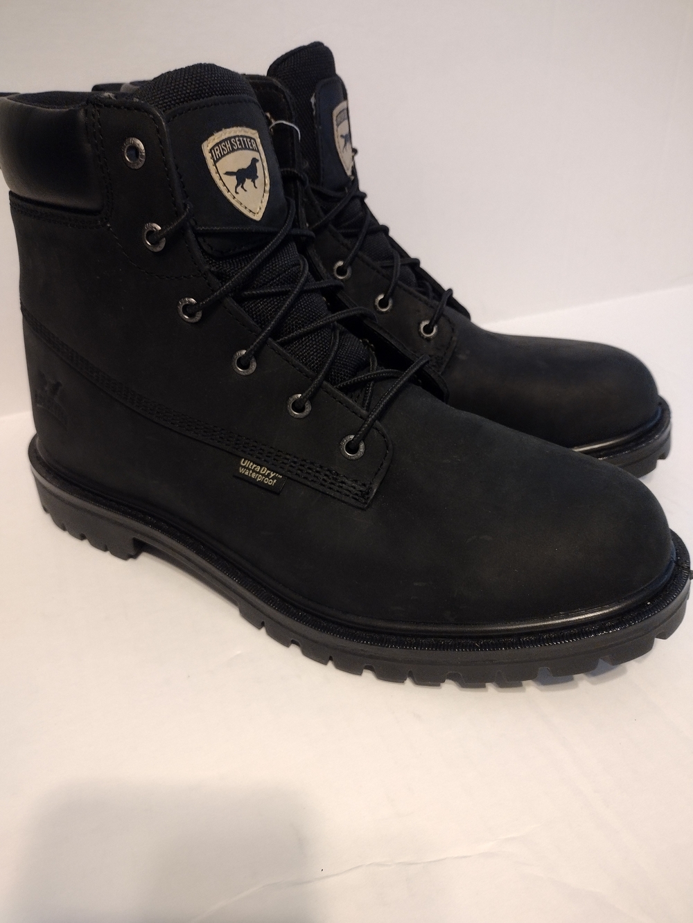 Irish Setter Men’s Black Waterproof Work Boots